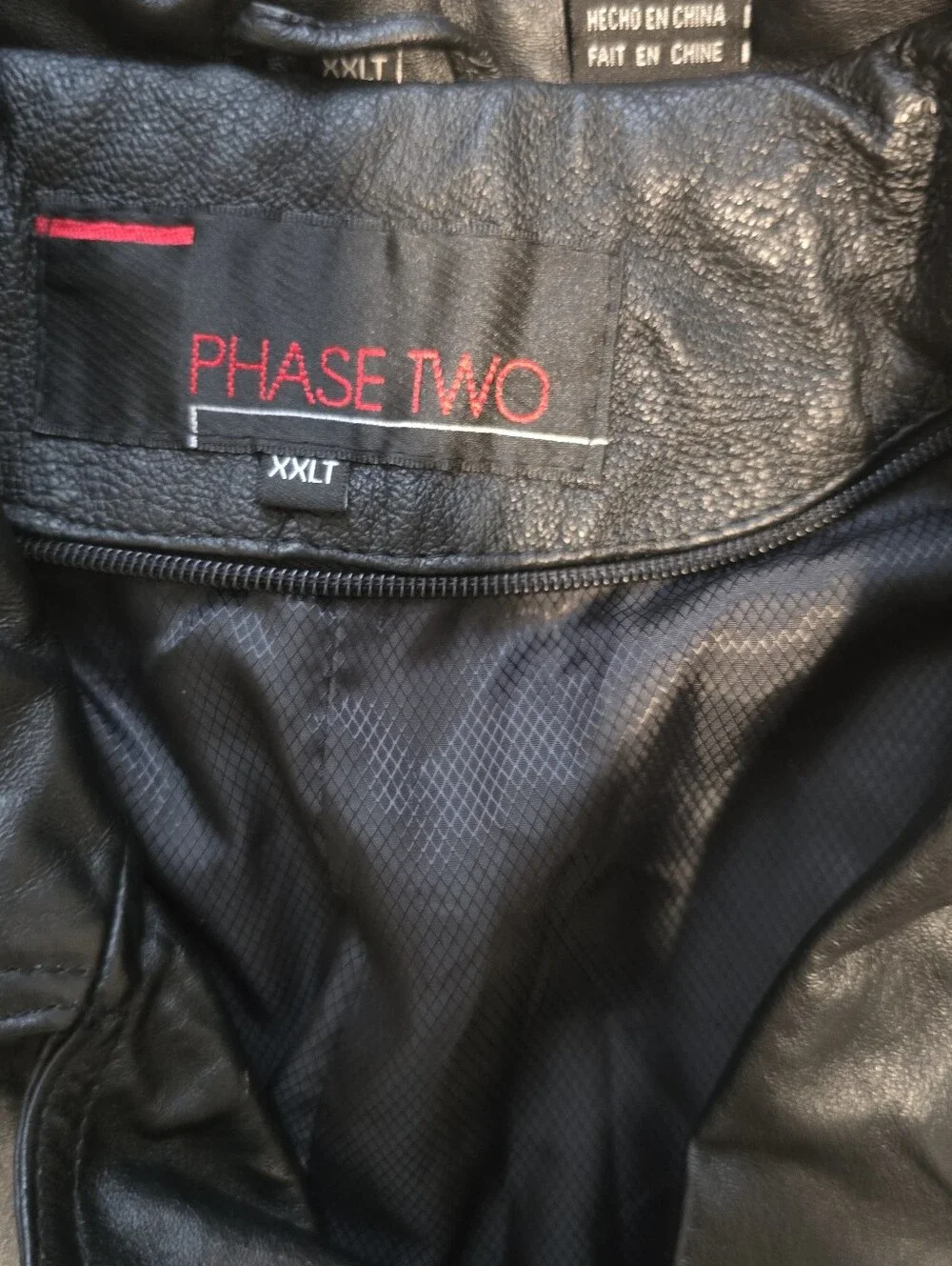Vintage Phase Two Genuine Leather Trench Coat.
